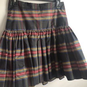 J.Crew High-Waisted Plaid Skirt